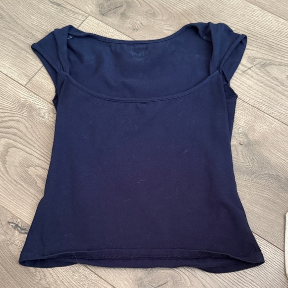 Brandy Melville Other - John Galt- Navy Scoop Neck Cap Sleeve Top
